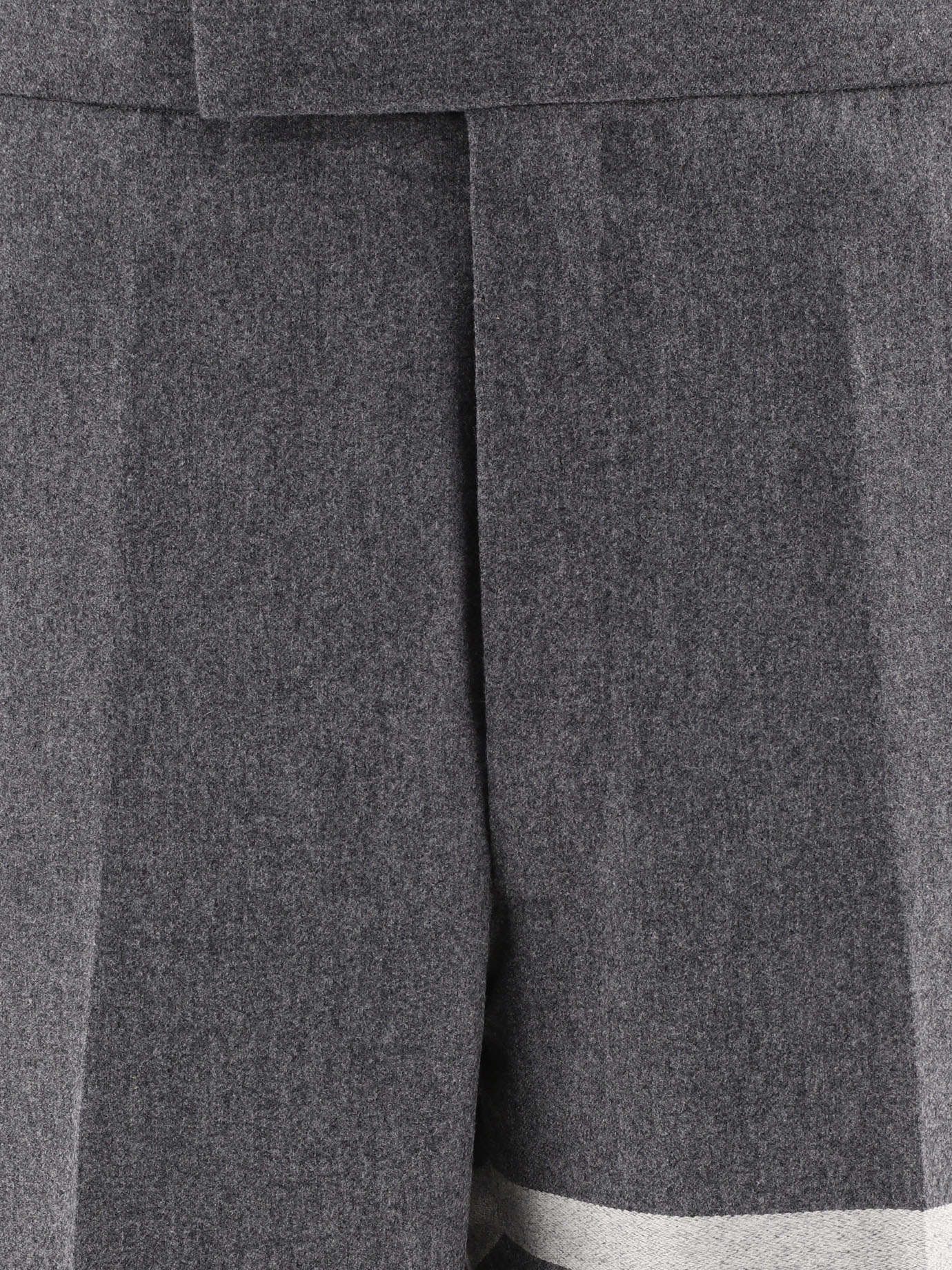 THOM BROWNE Grey 4-Bar trousers